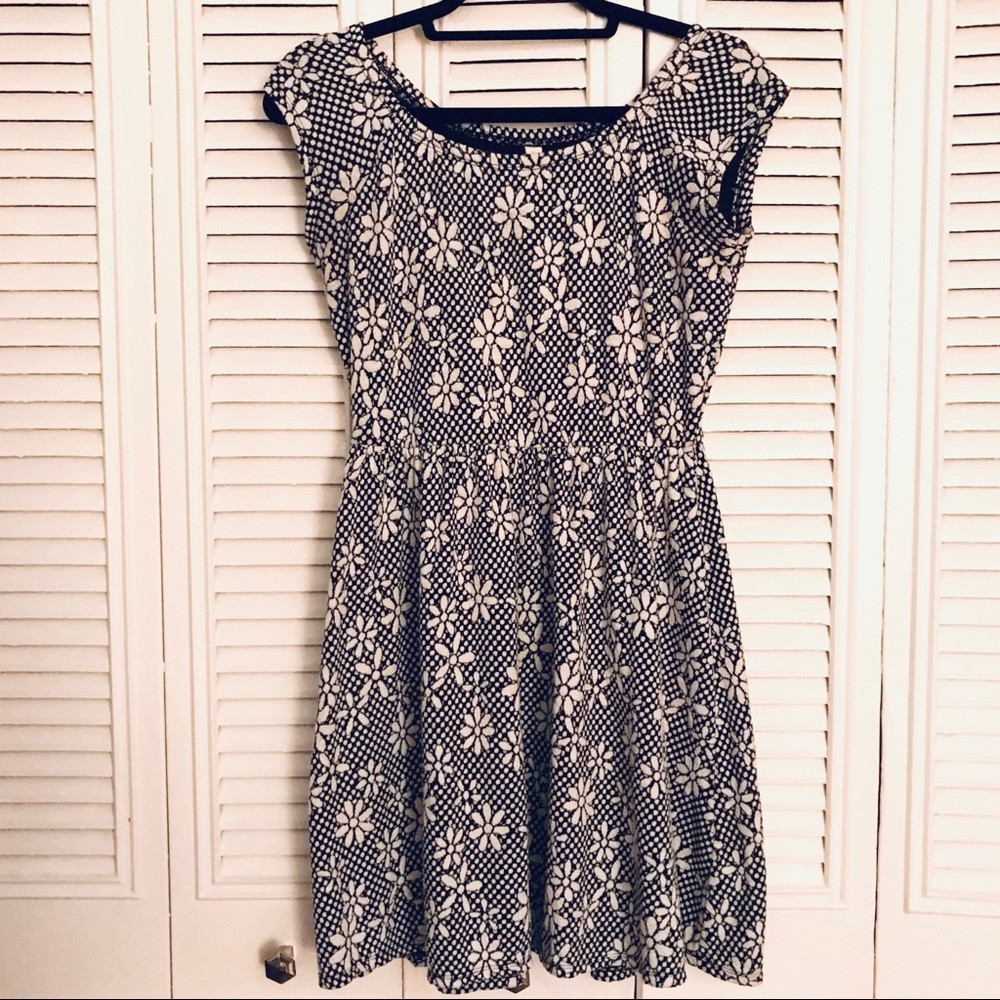 Xhilaration Daisy Print Skater Dress